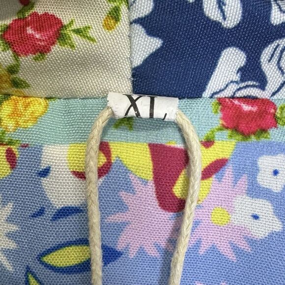 Womens Quilted Floral Patchwork Jacket XL Multicolor Granny Cottagecore Boho NWT - Picture 8 of 10